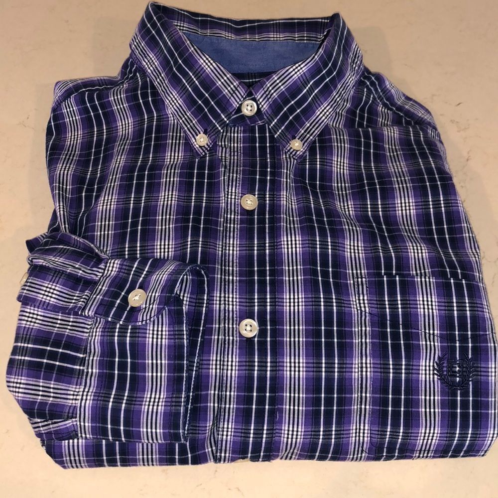 Chaps Dress Bottom Down Shirt